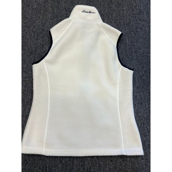 Eddie Bauer Vintage Womens Polartec Pockets Zip Golf Graphic Fleece Vest Sz M - Picture 4 of 16
